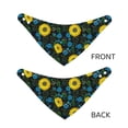 thumbnail image 6 of Goofa Sunflowers And Blue Flower Pattern Pet Scarf Bandana - Adjustable and Comfortable,Dog Scarf Bib Kerchief Breedfor Dogs and Cats-Medium, 6 of 8