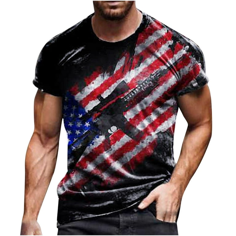 cllios Graphic T-shirts Men Casual 3D Print Shirt Slim Fit Short Sleeve Top  Streetwear Crewneck T Shirts