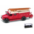 thumbnail image 1 of Diecast Car w/LED Display Case - 1941 Magirus-Deutz S 3000 SLG Fire Engine Freiwillige Feuerwehr Stadt NEU-ULM, Red - Yatming 43014 - 1/43 Scale Diecast Model Toy Car, 1 of 3