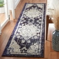 thumbnail image 2 of SAFAVIEH Madison Elinor Traditional Distressed Runner Rug, Black Purple/Beige, 2' x 8', 2 of 8