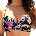 thumbnail image 1 of Women's Fashion Color Swimsuit Bikini Solid Color Split Swimsuit, 1 of 3