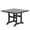 Gray, variant on WestinTrends Malibu Outdoor Dining Table, All Weather Poly Lumber Adirondack 43" Trestle Square Patio Table with Umbrella Hole, Dark Green