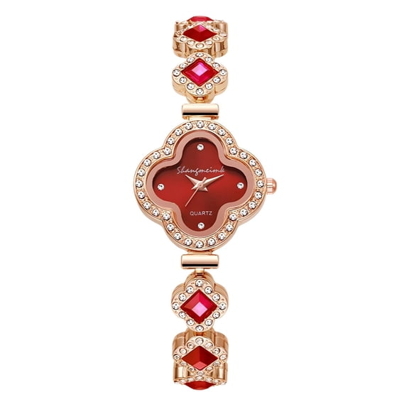 Women's Quartz Watch Alloy Four Leaf Clover Fashion Decoration Bracelet