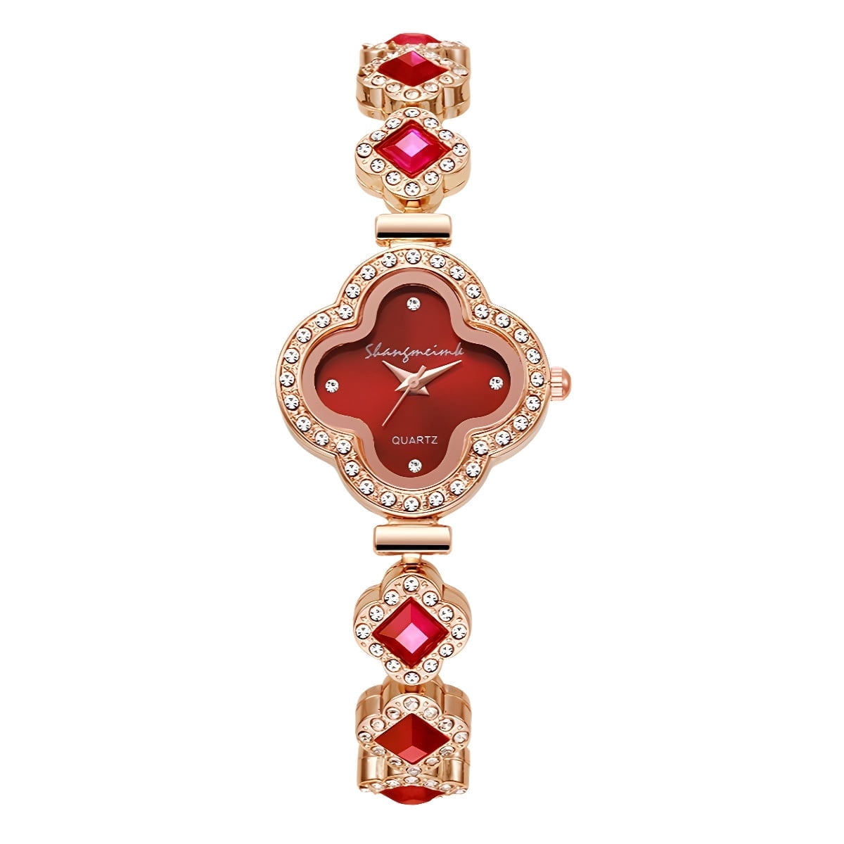 Women's Quartz Watch Alloy Four Leaf Clover Fashion Decoration Bracelet