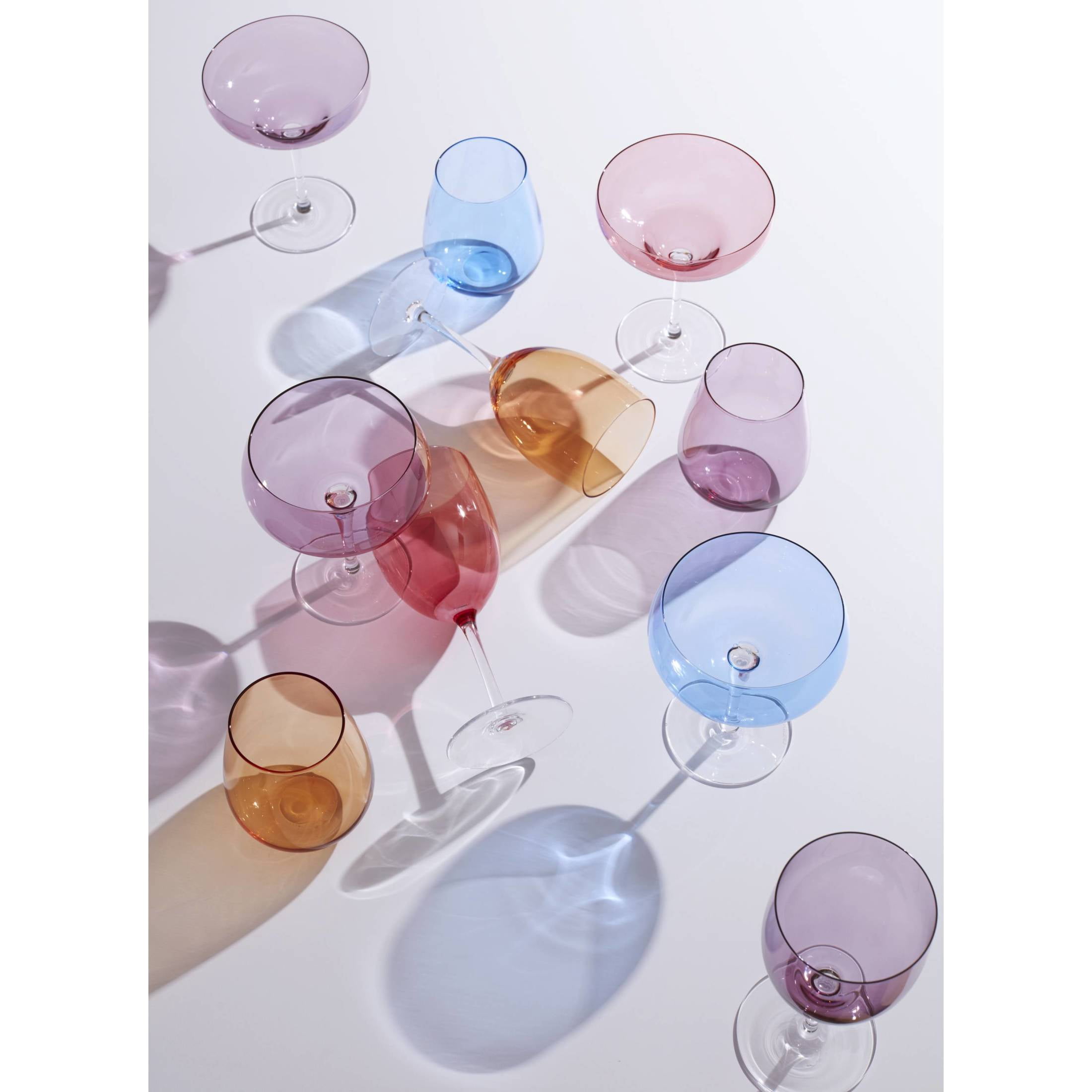 Oneida True Colors 14 oz MultiColor Standard Red Wine Glasses (Set of 4)