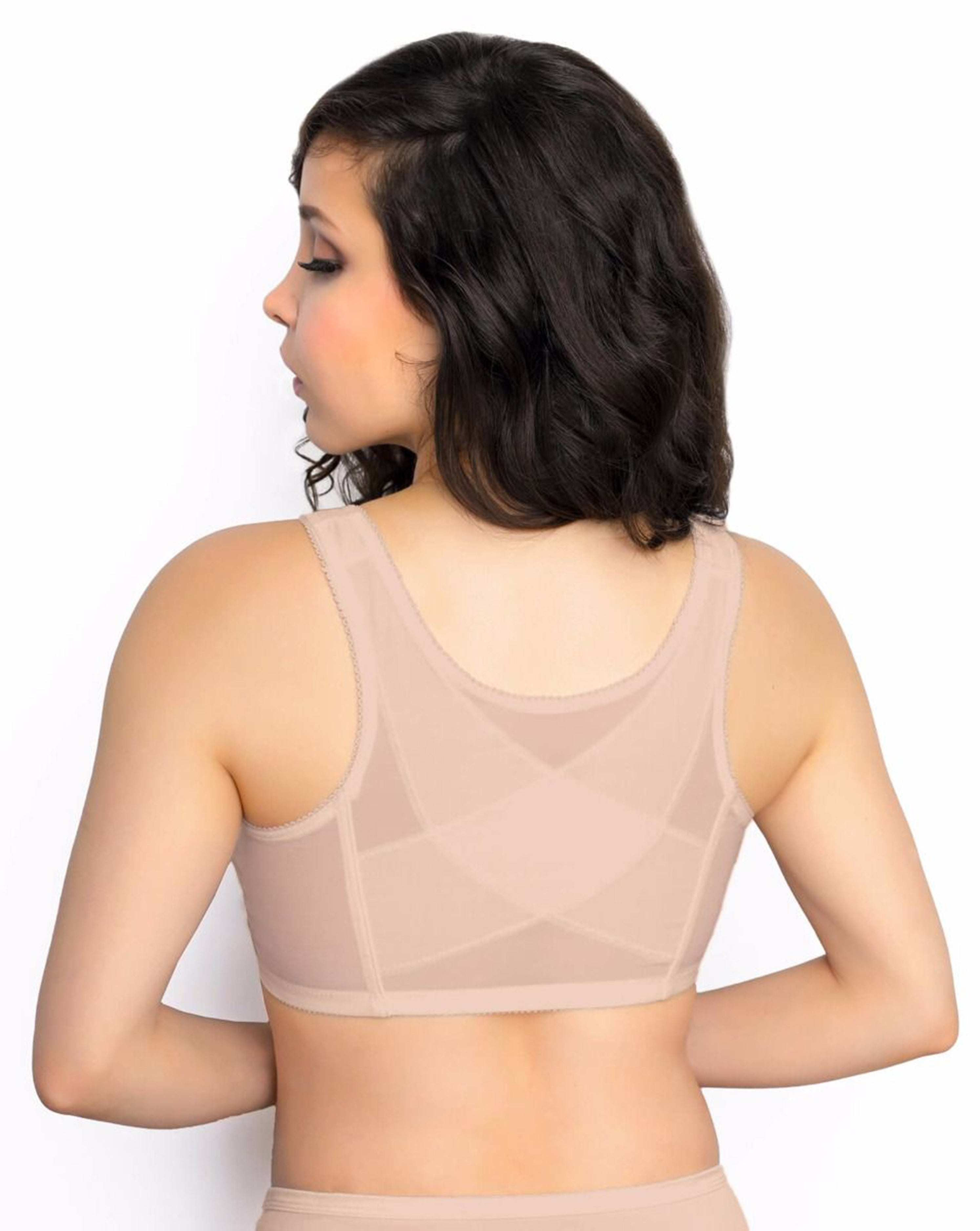 Exquisite Form 5100565 Fully® Lace Wireless Back & Posture Support Bra with Front Closure