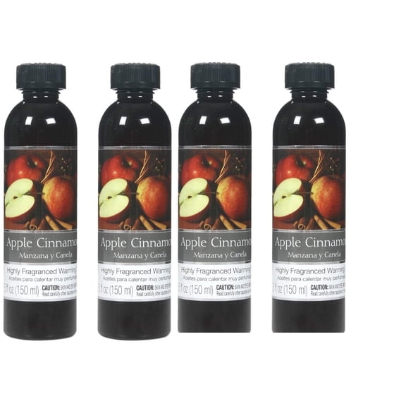HOSLEY Apple Cinnamon Highly Scented Therapeutic Fragrance Oils, 5 oz, Set of 4