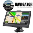 thumbnail image 4 of LNGOOR GPS Navigator, 7-inch HD Touch Screen, Lifetime Map Update, Automotive GPS Navigation System, 8 GB Portable SAT NAV Vehicle Navigator, with Driver Alarm, Real Voice, Turn-through, 4 of 6