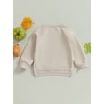 thumbnail image 4 of Bagilaanoe Toddler Baby Girl Boy Halloween Sweatshirt Long Sleeve Letter Print Pullover 1T 2T 3T 4T 5T 6T Kids Fall Loose Tee Tops, 4 of 8