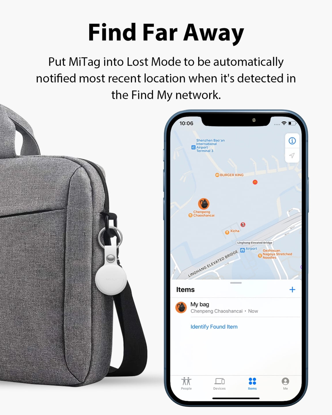 MiTag Smart Tag 1pc - BLACK