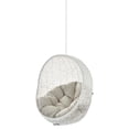 thumbnail image 1 of Swing Lounge Chair, Sunbrella, White Beige, Modern Contemporary Urban Design, Outdoor Patio Balcony Cafe Bistro Garden Furniture Hotel Hospitality, 1 of 6