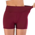 thumbnail image 5 of Charmgo Womens Shorts Clearance, Women Sports Shorts Gym Workout Waistband Skinny Yoga Short Pants Running Shorts for Women Shorts for Women Capri Pants for Women Wine, 5 of 6