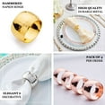 thumbnail image 4 of Efavormart 4 Pack Metallic Gold Hammered Napkin Rings for Wedding Party Formal Dinning Decor, 4 of 11