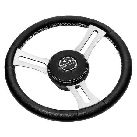 Schmitt & Ongaro Torcello Elite 14 Wheel - Black Leather & Cap - White