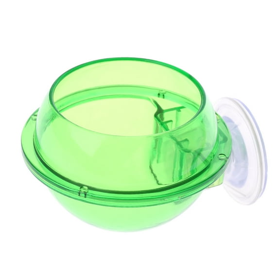 Suction Cup Feeder Anti-Escape Reptiles Water Bowl Worm Live Fodder Container for Snakes Iguanas