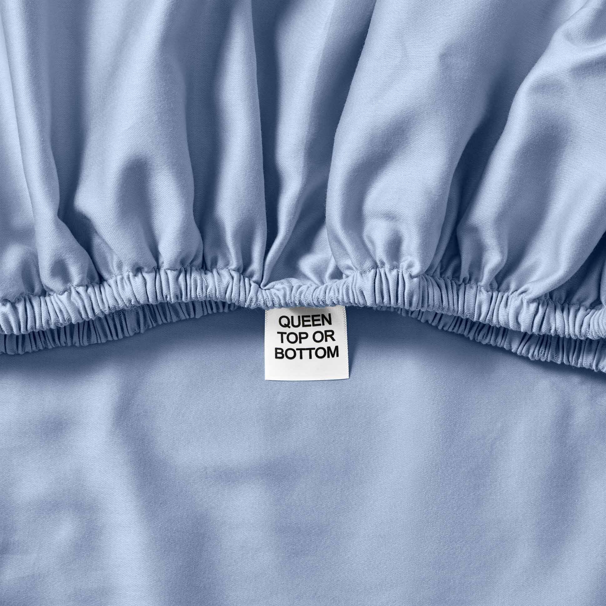 Better Homes & Gardens 100% Cotton Sateen 300 Thread Count Sheet Set, Full, Blue Water - image 3 of 6