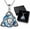 April/Diamond, variant on Birthstone Celtic Trinity Knot Necklace for Women, Birthstone Witch Knot Necklace, Celtic Knot Necklace with Stainless Steel Chain Creates A Lightweight Design for Daily Wear and Moments