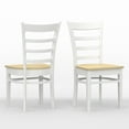 thumbnail image 2 of Glenwillow Home Slat Back Wood Dining Chair - White/Nat (Set of 2), 2 of 4