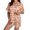 White-5, variant on JAJAHO Halloween Women Pajama Sets Short Sleeve 2 Piece Pj Set Matching Button Shirt With Shorts
