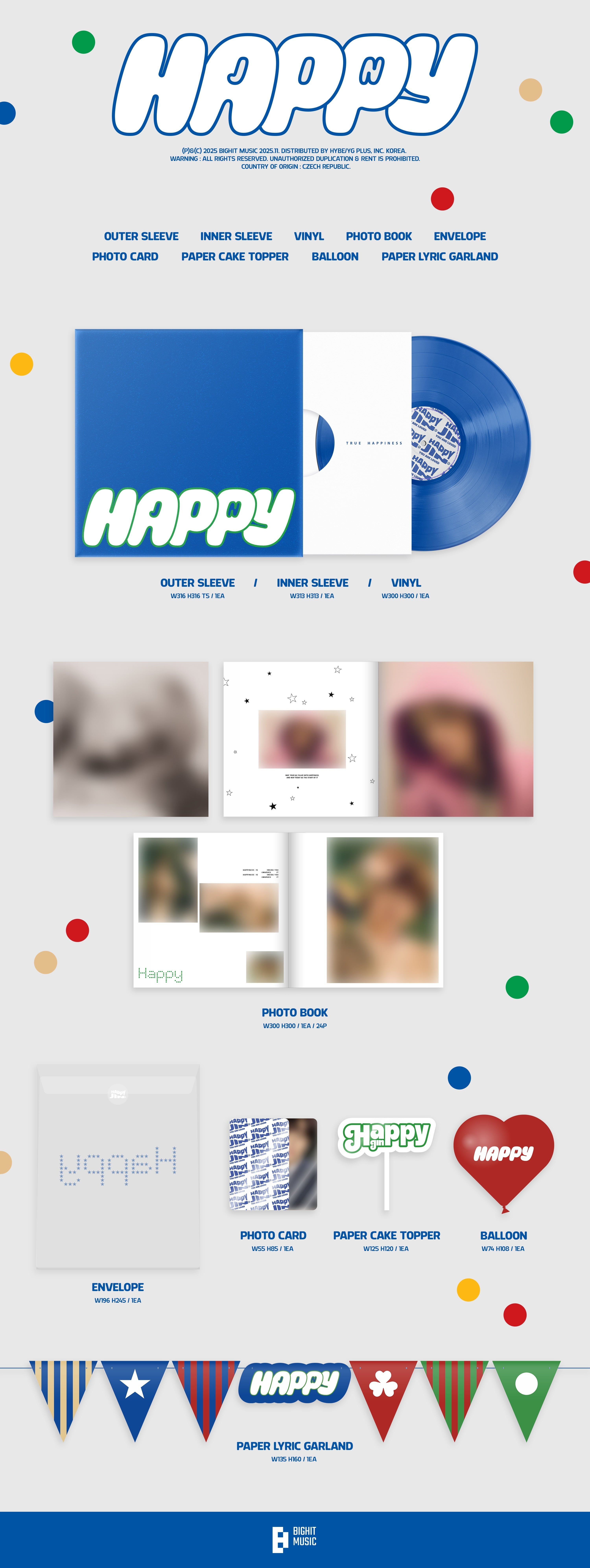 Jin ( BTS ) - Happy - Music & Performance - Vinyl - Walmart.com