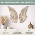 thumbnail image 3 of Zeckos Resin Wings of Protection Wall Sculpture 11 inch Set of 2, 3 of 9