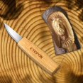 thumbnail image 2 of Wood Carving Knife for Whittling, Sloyd & Roughing - High Carbon Steel Blade, Ergonomic Ash Handle ET008, 2 of 7