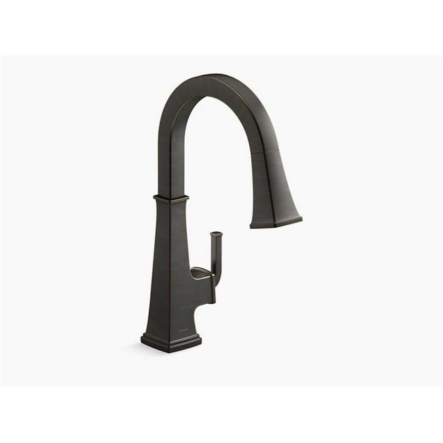 Kohler K-23830-2BZ Riff Pull-Down Single-Handle Kitchen Faucet, Oil-Rubbed Bronze