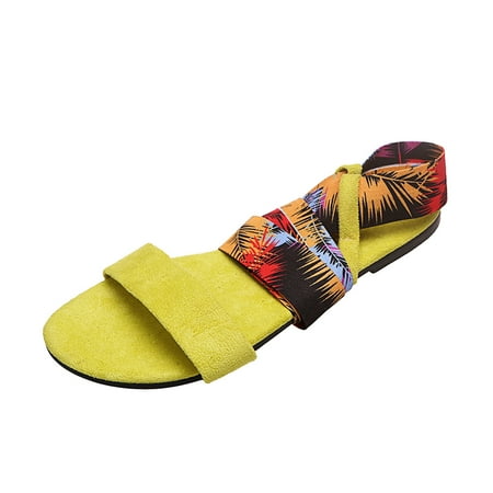 

Women s Fashion Summer Flat Satin Color Print Suede Lace-Up Sandalsblack sandals women flat dressy black sandals women flat dressy comfortable black sandals wome