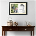 thumbnail image 2 of ArtToFrames Collage Photo Picture Frame with 2 - 8.5x11" Openings, Framed in Black with Cream and Black Mats (CDM-3926-38), 2 of 8