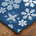 thumbnail image 2 of Mohawk Home Prismatic Snowflakes Blue Contemporary Theme Christmas Precision Printed Scatter, 2'6"x4'2", Blue, 2 of 6