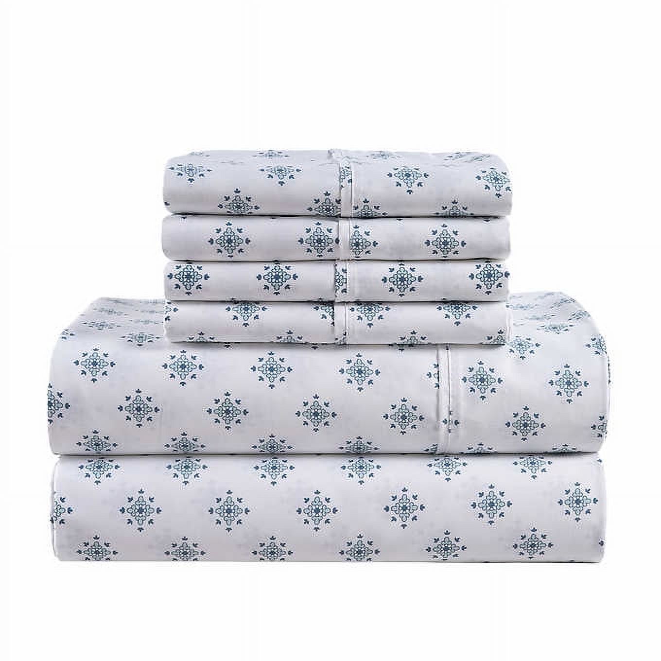 Wholistic Antimicrobial 400 Thread Count Supima Cotton 6-Piece Sheet Set - Cal King