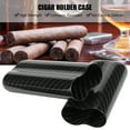 thumbnail image 2 of Carbon Fiber Cigar Holders Case Humidors 2 Tube Cigar Storage Box Travel Case, 2 of 5