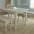 Grain Wood Furniture Valerie Original Solid Wood 63" Dining Table, Off-White - Walmart.com