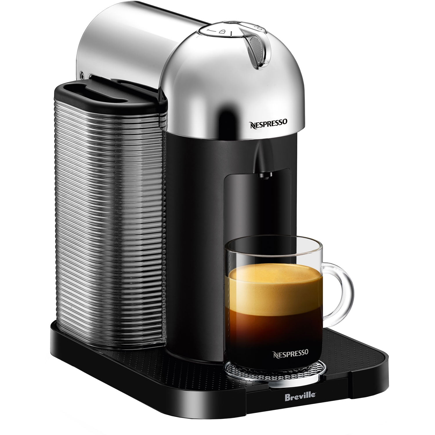 Breville Nespresso BNV250CRO1BUC1 Vertuo Espresso Machine Aeroccino3 Chrome  New 860098043606