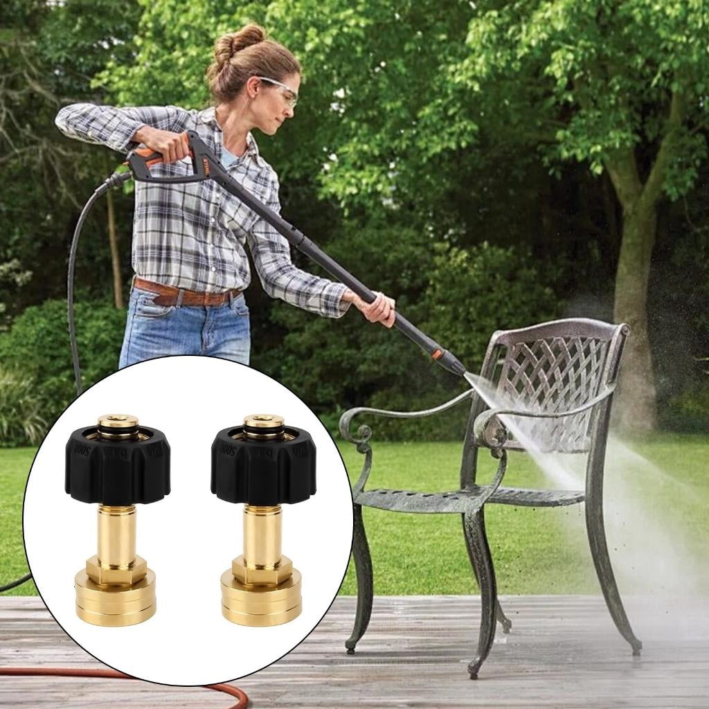 CEORPER Copper 3/4In Female Quick Connect Adapter For Pressure Washer Inlets M22-14mm Hose To Water Guns Coupling With Tape