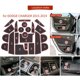 thumbnail image 4 of Riwesomey 22 piezas para el reposabrazos del coche, ranura para puerta, alfombrilla de PVC, portavasos, posavasos, alfombrilla con ranura para Ventana automotriz, 4 of 6