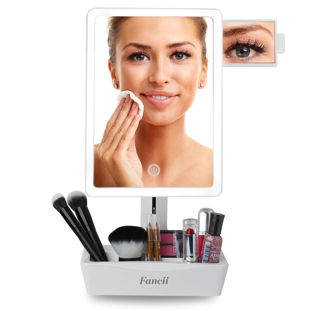 Fancii Gala LED Lighted Large Vanity Makeup Mirror with 10X Pull Out