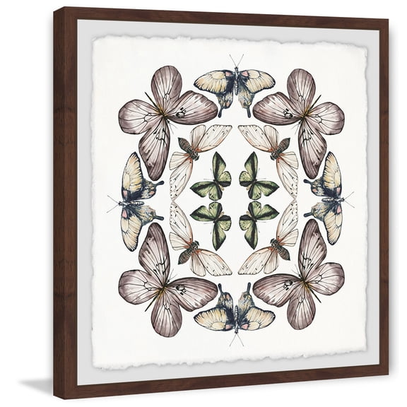 Marmont Hill Concentric Butterflies Framed Painting Print