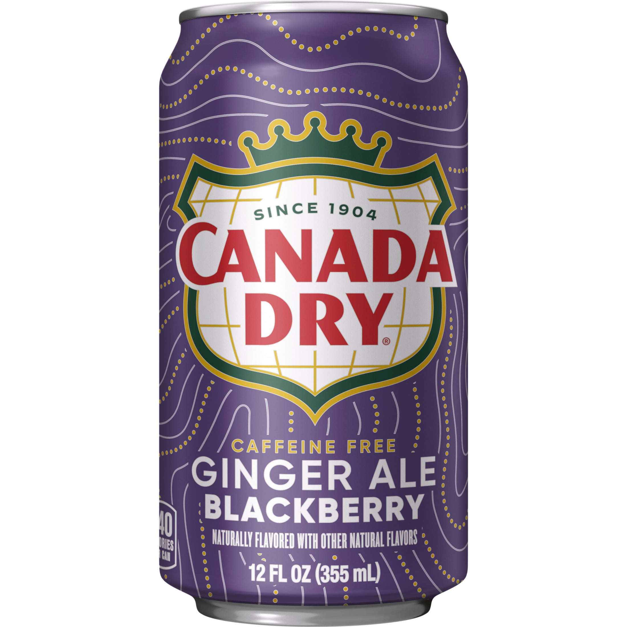 Canada Dry Caffeine Free Blackberry Ginger Ale Soda Pop, 12 fl oz, 12 Pack Cans