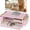 Pink, variant on Desk Organizers and Accessories, 2-Tier Computer Monitor Stand Riser with Drawer and 2 Pen Holders, Laptop Stand, Office Desk Accessories for Office Supplies, Pink