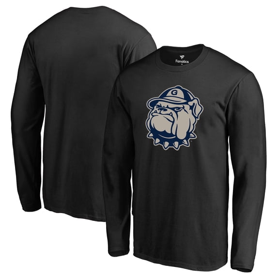 Men's Black Georgetown Hoyas Primary Logo Long Sleeve T-Shirt
