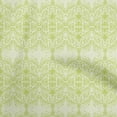 thumbnail image 1 of oneOone Viscose Jersey Light Green Fabric Asian Block Print Traditional Motif Sewing Fabric By The Yard Printed Diy Clothing Sewing Supplies 60 Inch Wide, 1 of 4