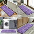 thumbnail image 6 of Purple Butterfly Pattern Kitchen Rug Mat,Kitchen Runner Rugs Non Skid Washable,Decorative Kitchen Floor Mats for Kitchen,Sink,Laundry,17"x47.2", 6 of 7