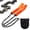 Orange, variant on Pocket Chainsaw, Portable Hand Cutting Tool, 24.8" Manganese Steel Cutter, Nylon Grip Compact Gear, Belt Pouch, Suitable for Outdoor Wood Work