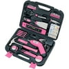 Apollo Tools Precision 135 Piece Household Tool Set, Pink Handles