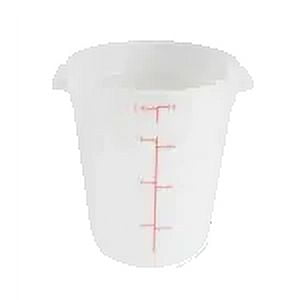 Excellante 8 quart round food storage container, pp, translucent, NSF certified, comes in each