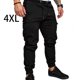 thumbnail image 5 of Sonducket Joggers para hombre Pantalones con bolsillo en la cintura Pantalones casuales elásticos ajustables para la playa Uniforme atlético Negro 4XL, 5 of 6