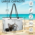 thumbnail image 4 of Customizable Large Handbag – Personalized Tote Bag with Your Unique Photo Design,Email Tell Us The Photos You Want To Customize, 4 of 6