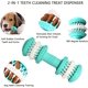 thumbnail image 3 of Juguete masticable para perros, juguete indestructible de caucho natural para perros, dispensador interactivo de premios para perros medianos y pequeños, juguete para la limpieza dental (pequeño), 3 of 5
