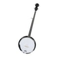 thumbnail image 1 of Banjo de viaje de 5 cuerdas, kit de ukelele y banjo portátil de tono brillante, instrumento musical de cuerda para conciertos, principiantes y, 1 of 9